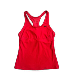 Nike red racerback athletic tank top Dri-Fit